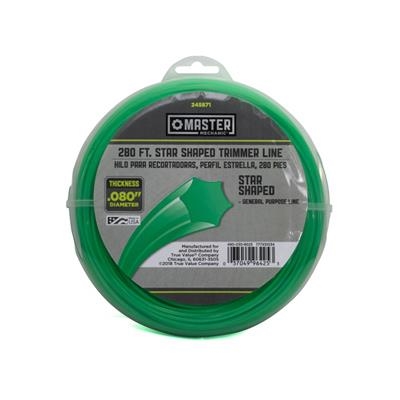 245871 Trimmer Line, 0.08 in Dia, 280 ft L, Polymer, Green