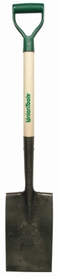 Green Thumb 263125400 Garden Spade, Steel Blade, Wood Handle, D-Shaped Handle