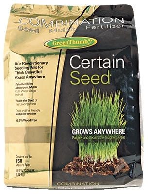 33333 Fertilizer and Mulch Grass Seed, 3.75 lb Bag