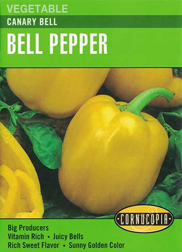 284 Canary Yellow Bell Pepper Seed, 300 mg