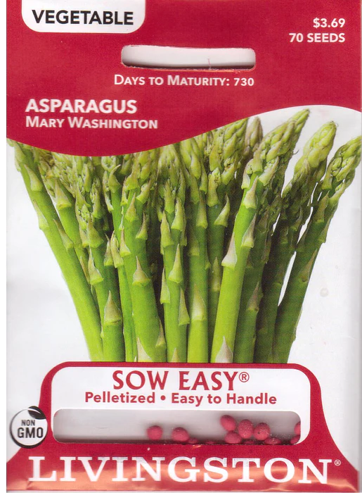 Y4005 Mary Washington Asparagus Seed, Asparagus, 1.5 g Pack