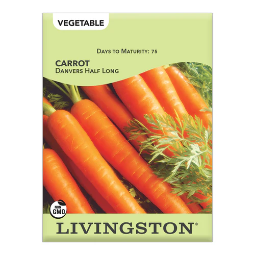 Y4175 Danvers Half-Long Carrot Seed, Carrot, 2.4 g Pack