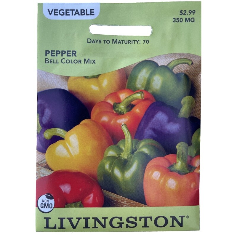 Y4560 Color Mix Bell Pepper Seed, Pepper, 500 mg Pack