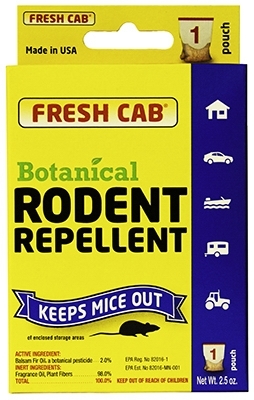 FC1P12CS Fresh Cab Botanical Repellent, Repels: Rodent