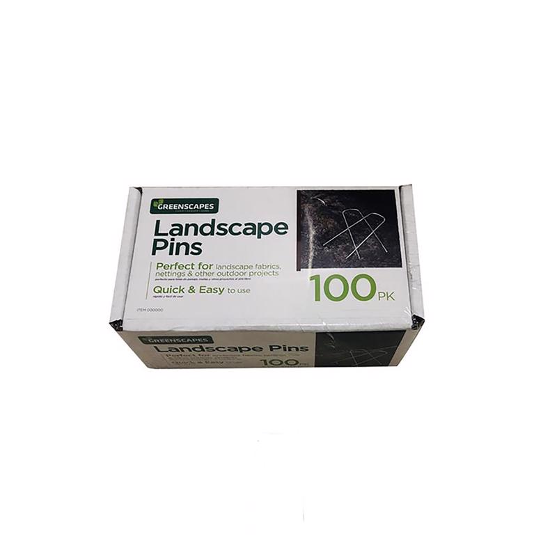 85430 Fabric Garden Staple, 4-1/2 in L, 1 in W, 100 Pack
