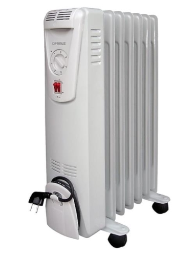 HO-0218H Radiant Portable Heater, 12.5 A, 120 V, 1500 W, 3-Heating Stage, Gray