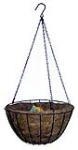 88503 Hanging Basket, 14 in Dia Dimensions, Round, Steel, Green