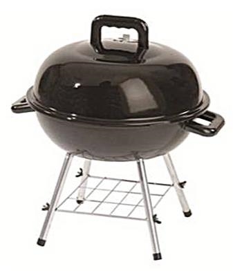 TG2180501-SC Charcoal Kettle Grill, 151 sq-in Primary Cooking Surface, Black, Steel Body