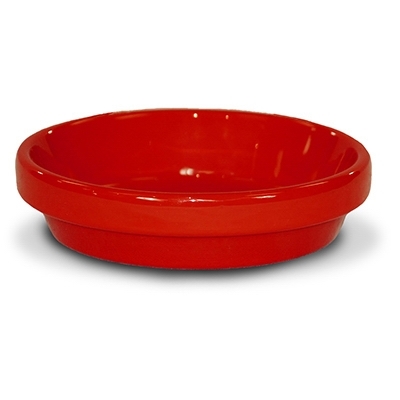 PCSA-4-R Saucer, 4-1/2 in Dia, Clay, Red