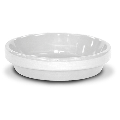 PCSA-4-W Saucer, 4-1/2 in Dia, Clay, White