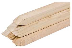 Mat Holding WW4-12 Garden Stake, 48 in L, Wood, Natural, 12 Bundle