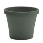 Terra TR1241 Planter, 9 in Dia, 10-3/4 in H, 13 in W, Tapered, Traditional Design, Plastic, Green