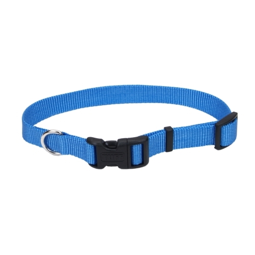 Pet Expert PE223886 Adjustable Dog Collar, 20 in L Collar, 3/4 in W Collar, Nylon, Blue