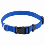 Pet Expert PE223888 Adjustable Dog Collar, 12 in L Collar, 3/8 in W Collar, Nylon, Blue