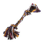 A03871 Digger's Bone Rope, Tug Toy, Small, Cotton, Multi-Colored