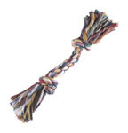 A03877 Digger's Bone Rope, Tug Toy, Large, Cotton, Multi-Color