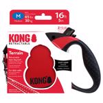 KNG TRN MD RD Retractable Leash, 16 in L, Red, M