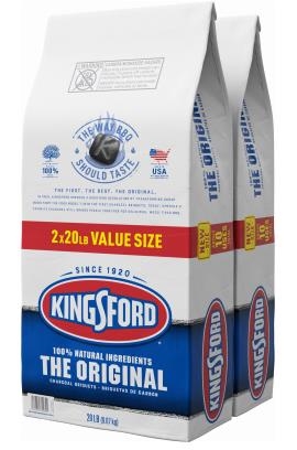 KINGSFORD 32107 Charcoal, 2 Pack, 20 lb bags