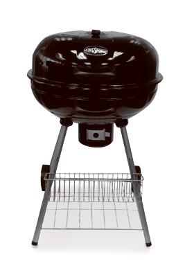 OG2001901-KF BBQ Charcoal Kettle Grill, 363 sq-in Primary Cooking Surface, Porcelain Body