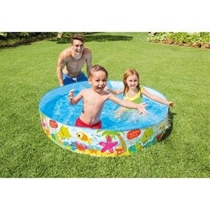 INTEX SnapSet 56451EP Kiddie Pool, 5 ft Dia, 119 gal Capacity, Round, Plastic