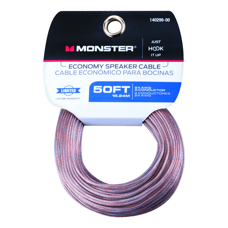 140299-00 50 ft. Speaker Wire, 24/2, Clear