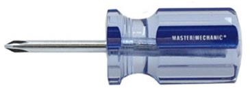 82956-HT Screwdriver, #1 Drive, Phillips Drive, 1-1/2 in L Shank, Cellulose Acetate Handle, Fluted Handle