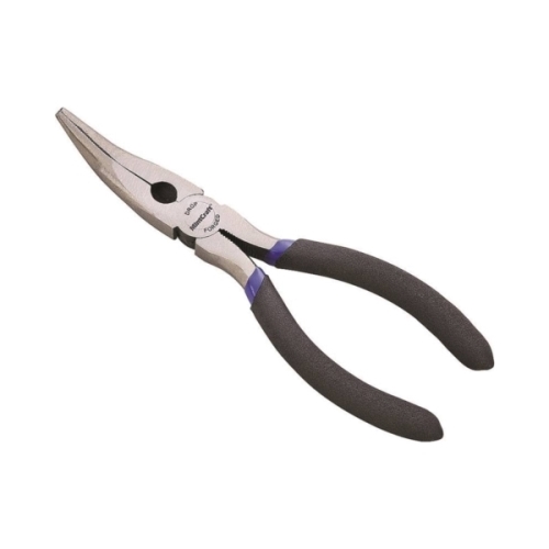PC974-01 Bent Nose Plier, 6 in OAL, 1.6 mm Cutting Capacity, 3.9 cm Jaw Opening, Black Handle, 3/4 in W Jaw