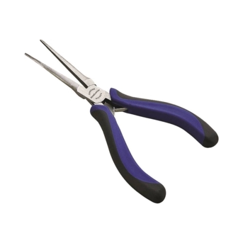 JL-NP016 Needle Nose Plier, 5 in OAL, 0.5 mm Cutting Capacity, 4.2 cm Jaw Opening, Black Handle, 1/2 in W Jaw