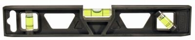 Johnson 218089 Torpedo Level, 9 in L, 3-Vial, Aluminum