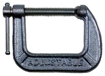 1415-C C-Clamp, 400 lb Clamping, 1-1/2 in Max Opening Size, 1-1/2 in D Throat, Malleable Iron Body