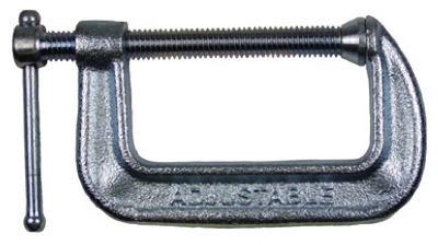 1422-C C-Clamp, 600 lb Clamping, 2-1/2 in Max Opening Size, 1-3/8 in D Throat, Malleable Iron Body