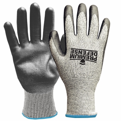 7009-26 Coated Gloves, Men's, XL, Knit Wrist Cuff, Gray