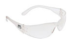 SWCL110 Safety Glasses, Polycarbonate Lens, Clear Frame, UV Protection: Yes