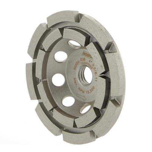 50504-038 Grinding Wheel, 4 in Dia, 1 in Thick, 5/8 in Arbor, 24 Grit, Diamond Abrasive