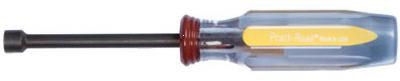 82461-HT Solid Nut Driver, 1/4 in Drive, Clear/Red Handle, 3-1/4 in L Shank, Cellulose Acetate Handle