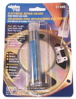 AM51406-TV1 Electrical Solder, 0.9 oz Spool, 460 deg F Melting Point