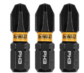 FlexTorq DWAF1SQ1IR3 Impact Screwdriver Bit, #1 Drive, Square Drive, 1/4 in Shank, Hex Shank, 1 in L, Steel