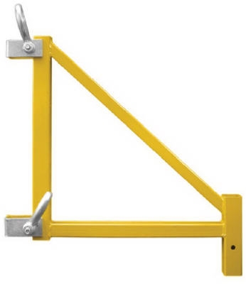 ProSource YH-TR001-2 Scaffold Outrigger, Steel, Yellow, Powder Coated, For: 8795478 Model Scaffold, 18 in H 15-5/8 in W, 2PK