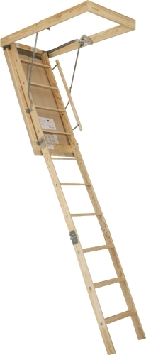 1020 Attic Ladder, 10 ft 3 in H Ceiling, 22 in Ceiling Opening, 250 lb