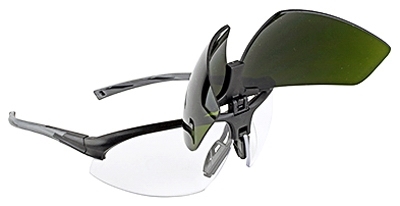 KH965 Safety Glasses, Plastic Frame, Green Frame, UV Protection: Yes