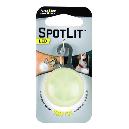 SPOTLIT Series SLG-06-02 LED Carabiner Light, 3 V Battery, Lithium Battery, LED Lamp, White