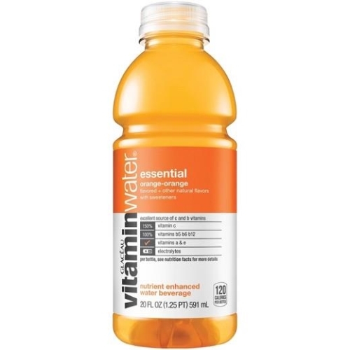 Vitamin Water Beverage, Nutrient Enhanced, Essential, Orange-Orange - 20 fl oz