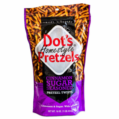 9007 Cinnamon Sugar Pretzels Snacks, Pieces, Natural, 16 oz