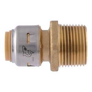 Max Series UR116A Pipe Coupling, 1/2 x 3/4 in, Brass, 250 psi Pressure
