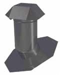 GBJACK6WWD Roof Jack, Weatherwood, Fits Duct Size: 6 in