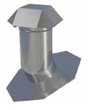 GBJACK8GZ Roof Jack, Galvanized, Fits Duct Size: 8 in