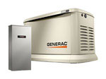 Guardian Series 7043 Standby Generator, 22,000 W, 22 kW Output, 120/240 VAC, LP/Natural Gas, Bisque