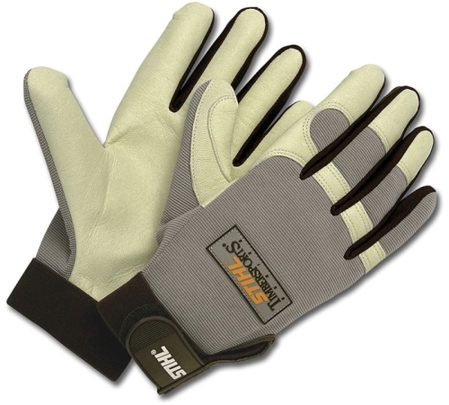 7010 884 1135 Gloves, Unisex, XL, Fabric/Leather, Black/Gray