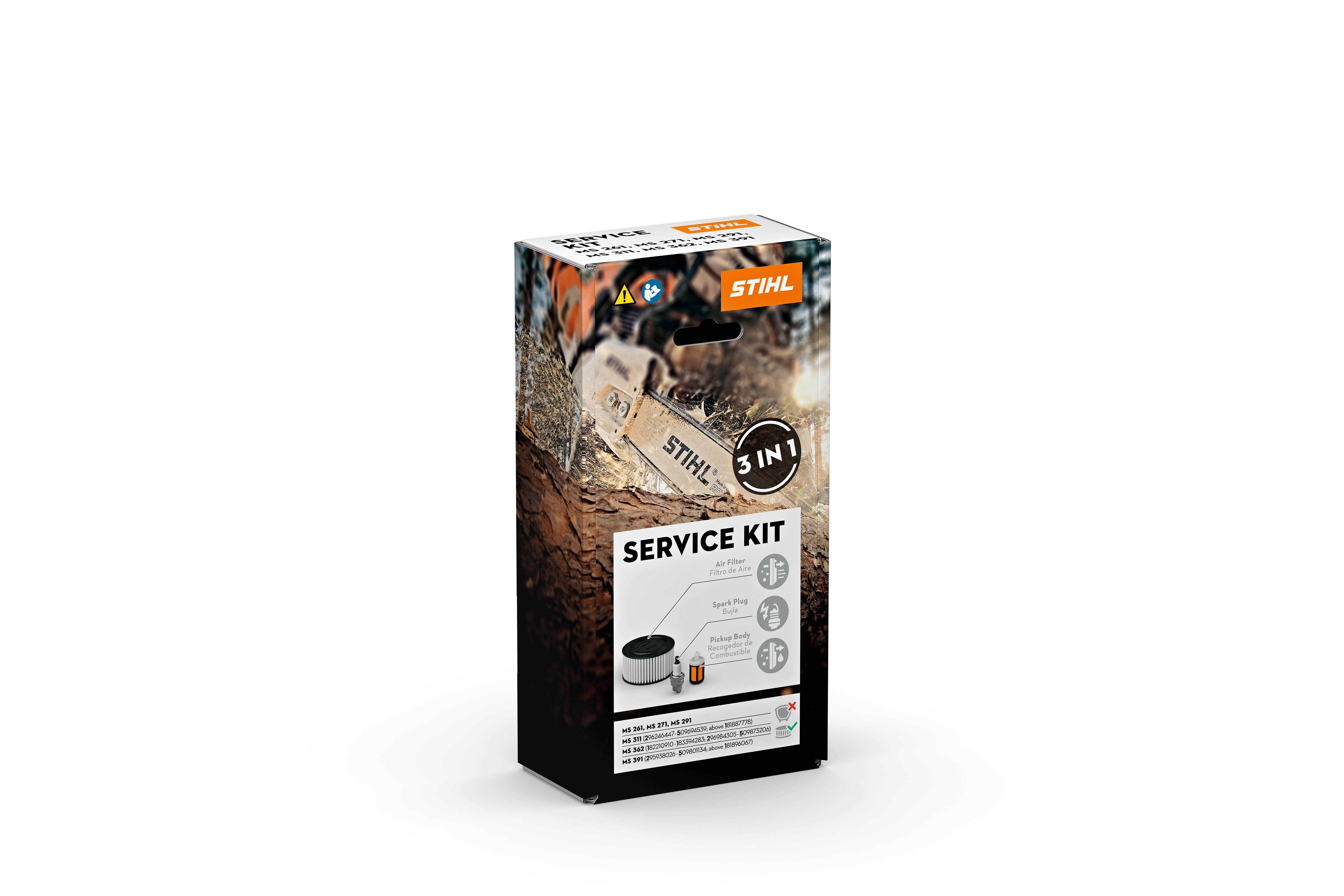 1141 007 4100 Chainsaw Service Kit, For: MS261 MS271, MS291, MS311, MS362 and MS391 Chainsaws