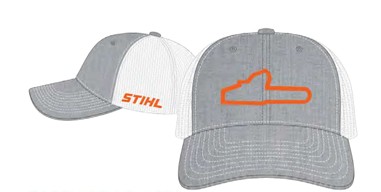 7010 871 9216 Chainsaw Stihl Logo Hat, Heather Gray/White